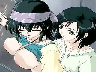 Schoolgirl with stockings and no panties gets fingered by another girl on train