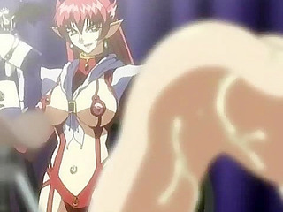 Sadistic succubus chains slave to chair and milks her huge tits