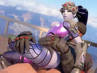 Compilation of the hottest D.va, Widowmaker, and Mercy fuck scenes