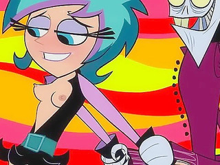 Goth teen is tentacle fucked by dirty tentacle dude