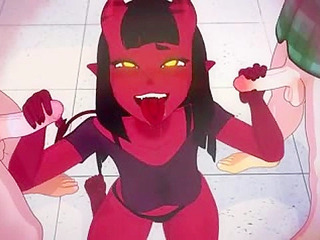 Meru the Succubus 2 - Demon schoolgirl fucks the virgin nerds of the chess club