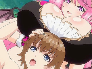 Succubus Wonderland 1 - Huge tits hentai succubus rides cock of virgin