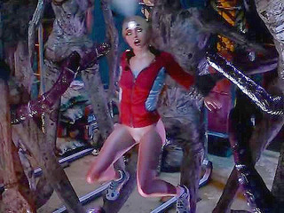 Wendigo monster fucks Samantha Giddings in cavern
