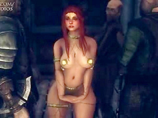 Redhead Tavern Girl Dances Slutty For Money - 3D Animation