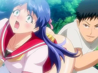 Cute teen schoolgirl gets her virgin hentai pussy fucked by a baseball bat